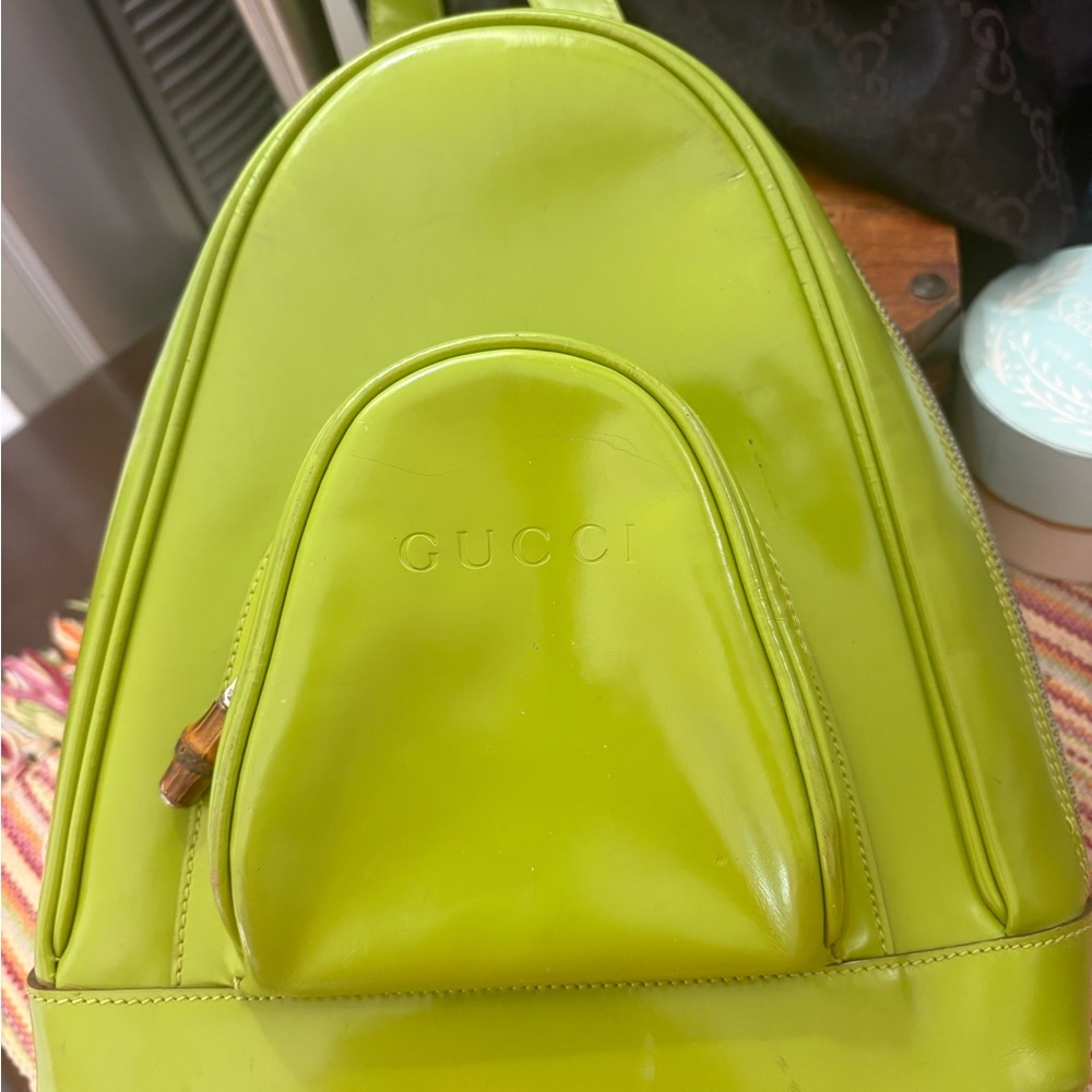 GUCCI Bamboo Vintage Backpack/Crossbody  EUC + COA